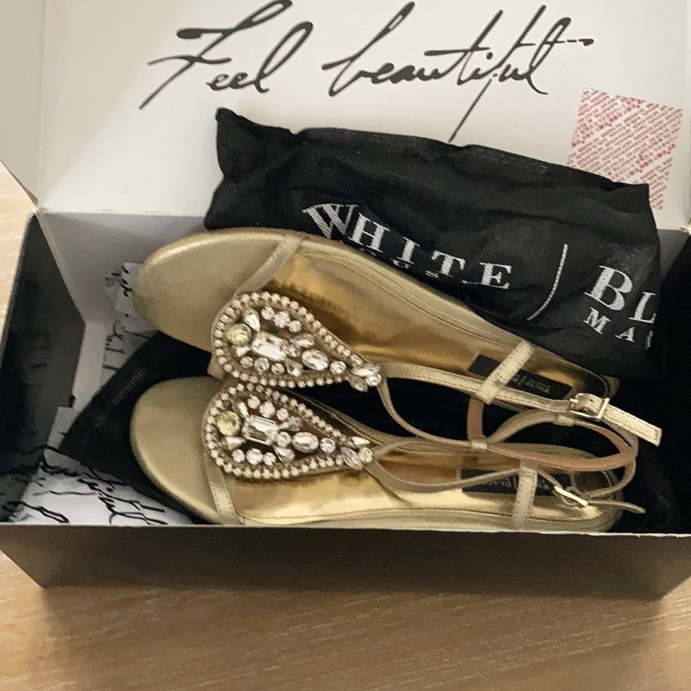 White House Black Market Sandals Topaz